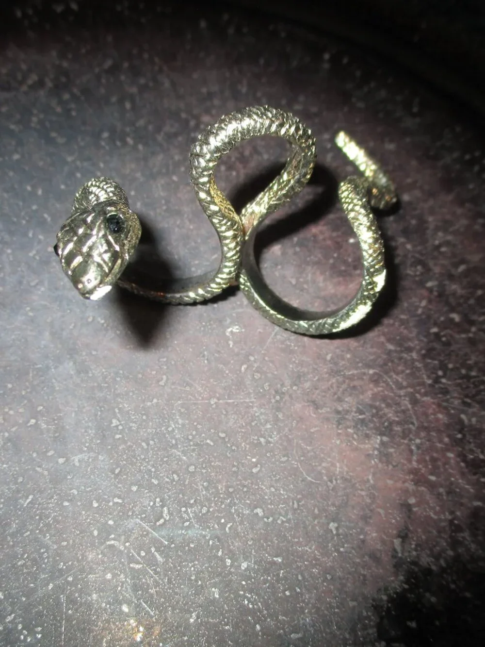 Women's Gold Tone Snake Ring